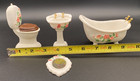 Victorian Style Miniature Bathroom Set Of 4 Pieces  Hand Painted  J s n y   1550