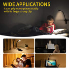 Rechargeable Led Book Light Flexible Clip-on Reading Lamp Usb 3 Color Modes