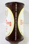 Bull Dog San Francisco California Flat Top Beer Can Bottom Opened W white Lid 