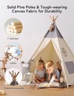 Teepee Tent For Kids   Toddlers With Lights   Mat Tipi Tee Pee Playhouse Indoor