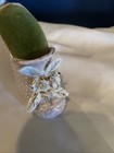 Vintage Porcelain High Heel Pin Cushion 4    One Flower Missing In Picture