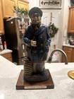 Vintage Hand-carved Wooden Sea Captain Statue Nautical Decor Relic Art Ltd  Rare