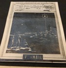 1943 Ww2 V-mail Letter War   Navy Dept  Christmas Card Letter W  Cover