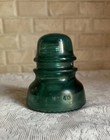Antique Hemingray No  40 Glass Insulator     Aqua Blue Cd 152  Embossed Hemingray