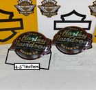 H-d Original Harley Touring Softail Dyna Fuel Gas Tank Set Emblems Badges Oem