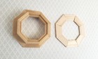 Dollhouse Miniature Window Octagon Small Wood With Acrylic 1 12 Scale
