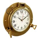 12 In Antique Nautical Navigation Marine Ship Porthole Brass Wall Decor Clock