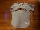 2009 Giants Carney Lansford Game Used Worn Road Jersey Size 50 Holo Burns Patch