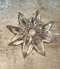 4 Vintage Knape   Vogt Clear Mirror Star Rosettes   Screws  Hardware