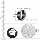 Stainless Steel Mens Womens Hoop Earrings Piercings Huggie Hypoallergenic