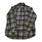 Woolrich Men s Plaid Flannel Shirt - Blue And Black - Size Medium 100  Cotton