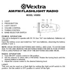 Vextra Vx0050 Hand Held Portable Flashlight With Built-in Am fm Radio Tuner