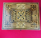 Antique Syrian Khatam Marquetry  Jewelry Document Trinket Box Large 12    
