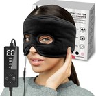 Extra Large Moist Heat Sinus Relief Mask - 3 Heat Settings For Headaches  Eyes 