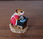 Wee Forest Folk M-051 Mrs  Tidy W  Leaf Base Rare Only Made 1980-1981