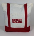 Absolut Vodka X Tabasco Limited Edition Canvas Tote Bag Advertising Promo Bar