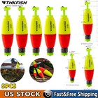 5pcs Weighted Bobbers For Fishing Floats Eva Foam Snap-on Fishing Bobbers Floats