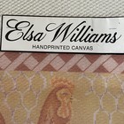New  Elsa Williams Handprinted Canvas Needlepoint Chickens Rhode Island Reds
