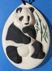 Cute Vintage Williamsburg Porcelain Giant Panda    bear    Christmas Ornament Htf 