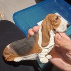 Sandicast M101 Basset Hound Dog Figurine Handcast Handpainted Made In Usa