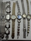 Unbranded Ladies Watches All Metal Gold   Silver Tone Lot Of 25 Parts Or Repair