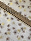Vtg Starburst Christmas Wrapping Paper Gift Wrap Gold Bronze Copper Gorgeous