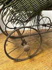 Antique Victorian Baby Doll Stroller Vintage Wicker Carriage Parts Replacement
