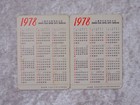 Cluszr - 2 X China Calendar - Vintage 1978 - Souvenir - 10 Cm
