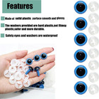 50pcs 15mm Blue Safety Eyes For Diy Crocheting Crafts