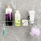 Strong Suction Cup Shower Caddy Bath Shelf Storage With 4 Side Hooks  Combo