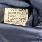 Vintage Us Air Force Coat Korean War 1950s Blue 100  Wool Usaf Overcoat 37r