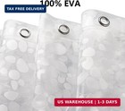 Extra Long Shower Curtain Liner  72 X 84 Inch Eva Water Repellent Shower Curtain