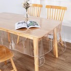 54 x80  Heavy Duty Clear Vinyl Tablecloth Waterproof Oil Proof Table Cover