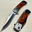 8 75    Wood Tactical Spring Assisted Open Blade Folding Pocket Knife Hunting