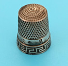 Ornate  925 Sterling Silver Thimble Sewing Collectable Size 7  38