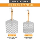 Perforated Pizza Peel 16 X 14-inch Aluminum Spatula Paddle For Extra Large Pizza