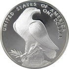 1984 S La Olympiad Coliseum Commemorative Silver Dollar Proof  1 Coin