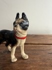 Antique Hubley Small Cast Iron Boston Terrier Dog Figurine Paperweight 3   
