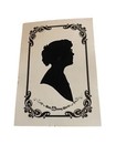 Vintage Walt Disney World Silouette Portrait Woman Theme Park Disneyland Art