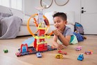 Hot Wheels City Super Loop Fire Station Playset With Fire Truck 1 64  premium 