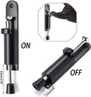 Kickdown Door Stop - Stainless Steel Easy Step Door Stopper  Spring Loaded Teles