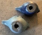 Andersen Design Studio    Vtg Pair 2 Two 4    Song Bird    blue    Figurines Maine Usa