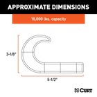 22420 Chrome Steel Tow Hook  10 000 Lbs Capacity