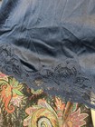 Vintage Olga Navy Blue Nylon Tricot Lacy A-line Half Slip St  12240
