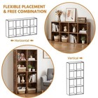 Ledrem 8 Cube Bookshelf With Open Storage Organizer  Bookcase And Display Shelf