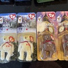 1999 Ty Beanie Babies Britannia Glory Erin Maple The Bear Mcdonalds Lot Set Of 4