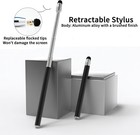 Tiburn Black Telescopic Presentation Pointer For Classroom And Business 2pcs 