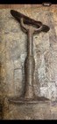 Antique Cast Iron Shoe Shine Foot Stand One-piece Small Shoe 13    Tall