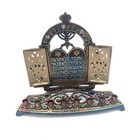 Vintage Solid Brass Menorah Hanukkah Judaica Made In Israel