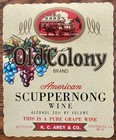 Old Colony Brand Scuppernong Wine Vintage Labels - Lot Of 10 Nos Petersburg  Va
